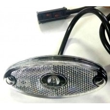 1501586 Aspoeck Фонарь габаритный передний белый светодиодный с проводом LED