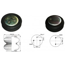 5002-03-0290P Пневморессора подъема оси